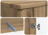 3 Piece Bathroom Cabinet Set ZWOLLE Artisan Oak Engineered Wood 3417440