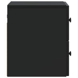 Wall-Mounted Bedside Cabinet 2 pcs Black 33 x 34.5 x 40 cm 898128