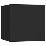 Bedside Cabinets 2 pcs Black 30.5x30x30 cm Engineered Wood 3079710