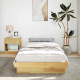 Bed Frame Without Mattress 90x190 cm Solid Oak Wood 851972