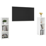 TV Cabinets 2 pcs White 107x35x37 cm Engineered Wood 3079907