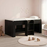 Kids'High Bed Frame 2 pcs Black Oak 163 x 101.1 x 68.5 cm 3422572