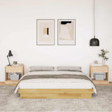 Bed Frame without Mattress 150x200 cm King Size Solid Wood Oak 3315732