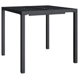 Garden Dining Set Anthracite Powder-Coated Steel 3 Piece Set 3187997
