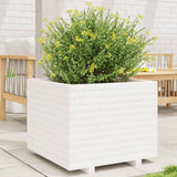 Garden Planter White 60x60x49.5 cm Solid Wood Pine 3282520