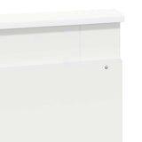 Headboard with Headboard White 135 cm Engineered Wood 887457