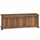 TV Stand with Drawer Natural 110 x 30 x 40 cm Solid Teak Wood 42017955