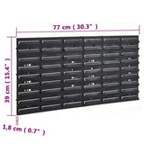 26 Piece Workshop Shelf Set Red and Black 77x39cm Polypropylene 152204