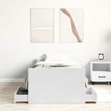 Bed Frame without Mattress White 100x200 cm 3203796