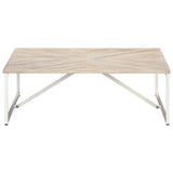 Coffee Table 110x110x36 cm Solid Mango Wood 247698