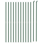 Wire Mesh Fence with Flange Green 1.4x25 m 154187