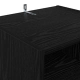 TV Cabinet Black Oak 160 x 35 x 55 cm Engineered Wood 882725