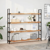 Floating Shelves 4 pcs 160x20x4 cm Oil Finished Solid Wood Acacia 3279602
