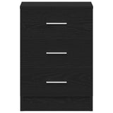 Bedside Cabinets 2 pcs Black Oak 38x35x55 cm Engineered Wood 862429