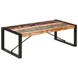 Coffee Table Multicolour Solid Reclaimed Wood 120 cm long Durable 247425