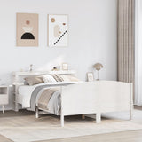 Bed Frame without Mattress White 140x190 cm Solid Wood Pine 3306232
