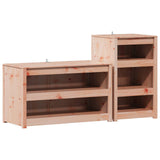 Outdoor Kitchen Cabinet MEPPEL 2 pcs White Solid Pine Wood 3443795