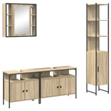 Bathroom Furniture Set 4 pcs Sonoma Oak Engineered Wood 3399393