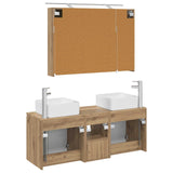 Bathroom Cabinet Set 4 pcs Artisan Oak 100 x 14.5 x 70 cm 3406382