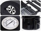 Barrel Grill with Wheels and Shelves 3 pcs 115 x 85 x 95 cm 3443020
