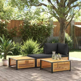 Garden Table Brown Solid Acacia wood 68x68x30 cm Durable 367644