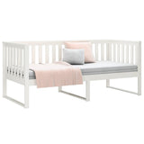 Day Bed without Mattress White 100x200 cm Solid Wood Pine 820887
