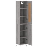 Highboard Grey Sonoma 34.5x34x180 cm Engineered Wood 3200111