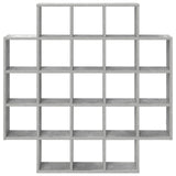 Wall Shelf Concrete Grey 100 x 13 x 100 cm Engineered Wood 8012247