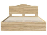 Bed Frame with Drawer Sonoma Oak 120 x 190 cm Engineer Wood 3413438