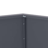 Planter 2 pcs Anthracite 50 x 50 x 40 cm Steel 884057