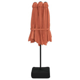 Garden Parasol Terracotta, Dark Grey Powder-coated iron, Polyester 362950