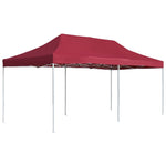 Professional Folding Party Tent Aluminium 6x3 m Wine Red 45504