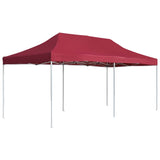 Professional Folding Party Tent Aluminium 6x3 m Wine Red 45504