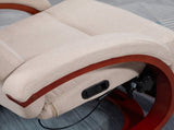 135&deg Manual Reclining Swivel Chair, with Footrest - Beige T3398P344786