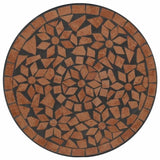 Mosaic Bistro Table Terracotta 50x70 cm Ceramic 4003398
