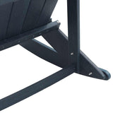 Adirondack Rocking Chairs 2 pcs Navy blue HDPE 3335835