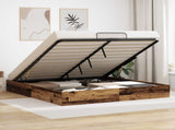 Ottoman Bed Frame Old Wood 160 x 200 cm Engineered Wood 3409219