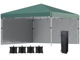 3 x 3 Pop Up Gazebo, UPF 30 with 2 Sidewalls, Leg Weight Bags and Wheeled Bag, Height T3398P314157