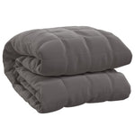 ZNTS Weighted Blanket Grey 135x200 cm Single 6 kg Fabric 3154831