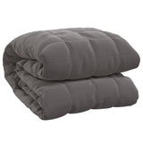 ZNTS Weighted Blanket Grey 135x200 cm Single 6 kg Fabric 3154831