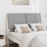 Upholstered Headboard Light Grey 120 cm Solid Pine Wood 879408