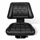 210156 Tractor Seat with Backrest Black