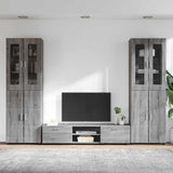 TV Cabinet Set FLORIN 3 pcs Grey Sonoma Engineered Wood 3398000