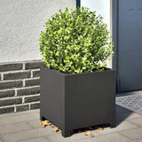 Garden Planter Black 40x40x40 cm Steel 851199