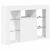 Corner LED TV Cabinet White 100x40x68cm Engineered Wood 889785