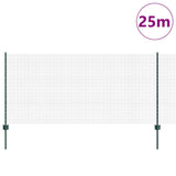 Fence and Post Green 1 x 25 m Steel 3336480