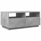 Coffee Table with LED Lights Concrete Grey 90x49x40 cm 839836