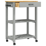 Kitchen Trolley MONZA 60x40x88.5 cm Solid Wood Pine 376092