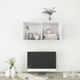 Wall-mounted TV Cabinet White 37x37x72 cm Engineered Wood 805471
