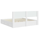 Bed Frame with Storage and Headboard White 180 x 200 cm 3414281